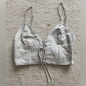 Zara Lace Up Crop Top